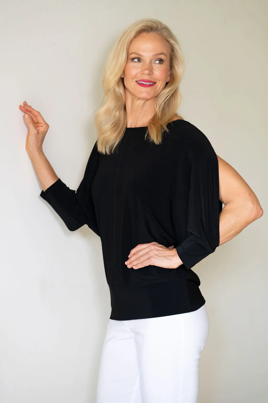 4488 Dolman Top - Black