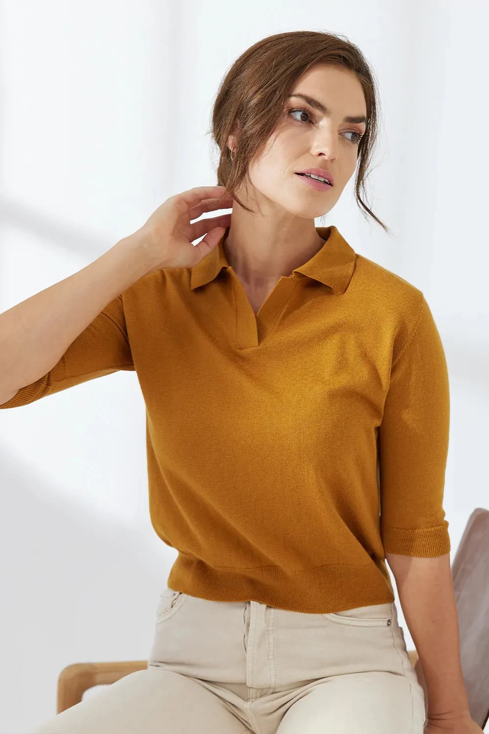 Adeline Cashmere Polo