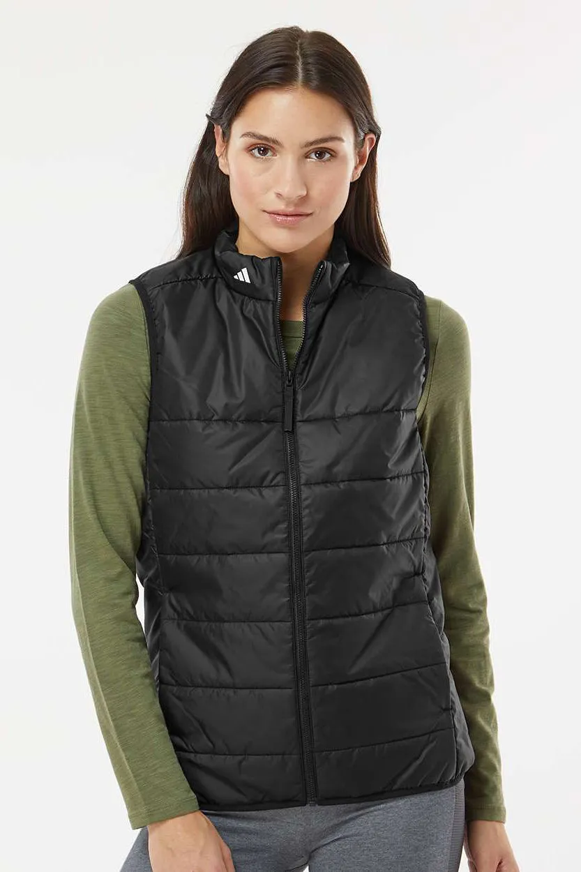 Adidas Womens Full Zip Puffer Vest - Black