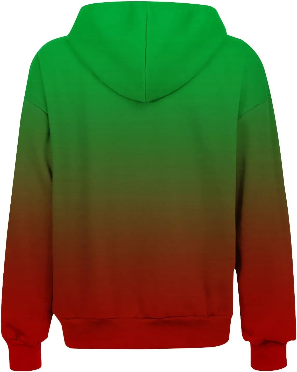 Bidobibo Zip Up Hoodie Women Gradient Color Pattern Zipper Hooded Plus Size Jacket Oversized Tunic Sweatshirt for Women