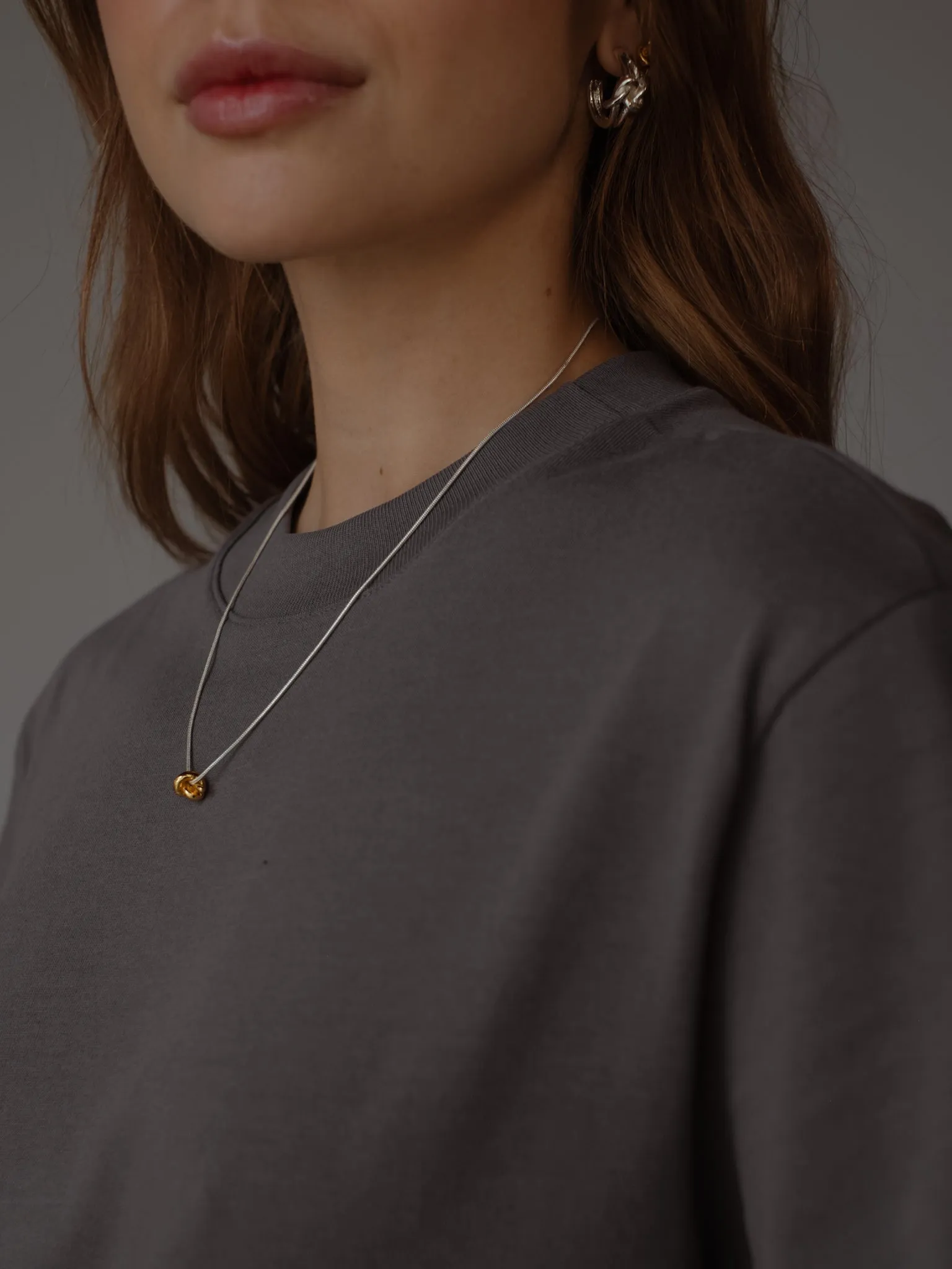 COTTON POCKET T-SHIRT STORM GREY