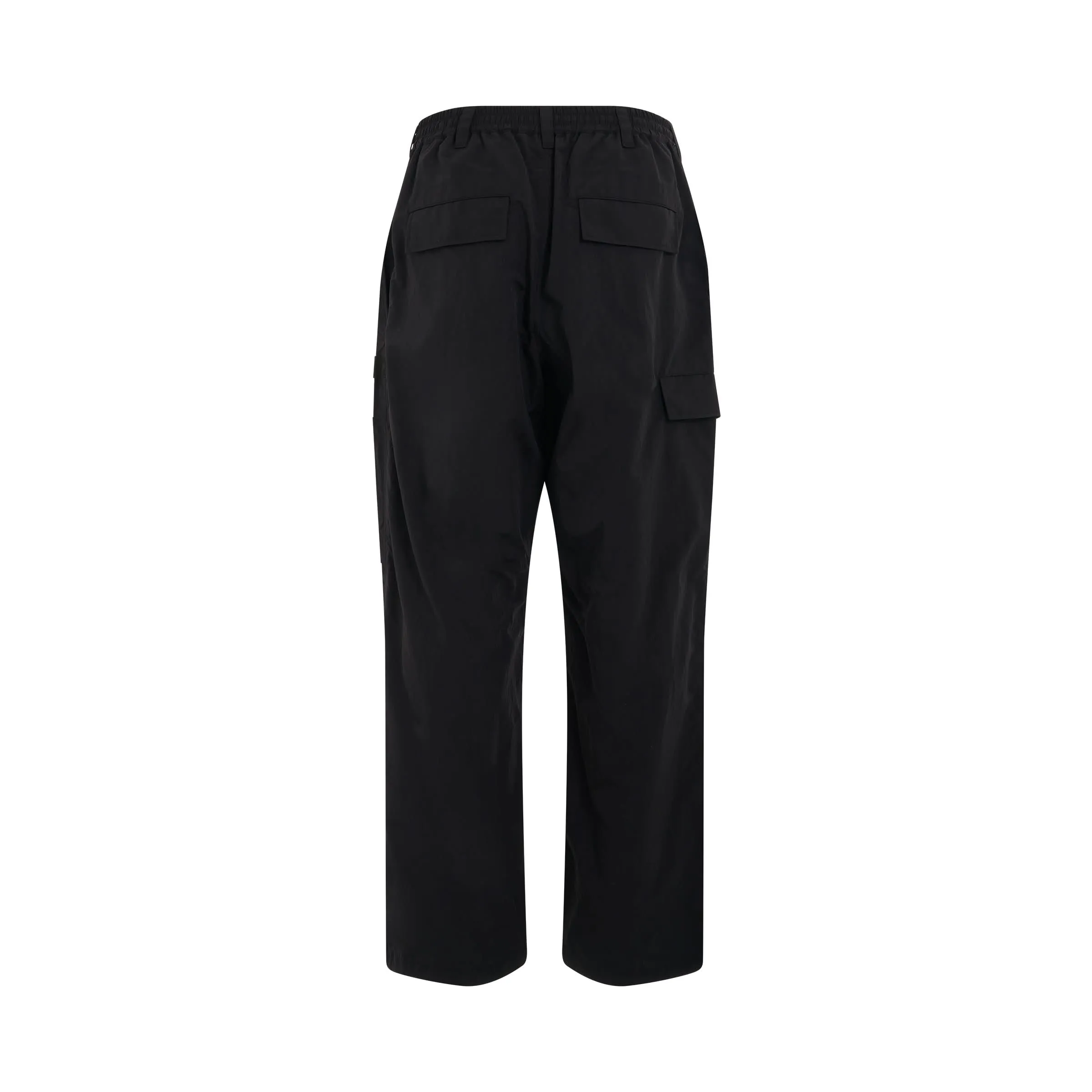 Crinkle Nylon Pants in Black