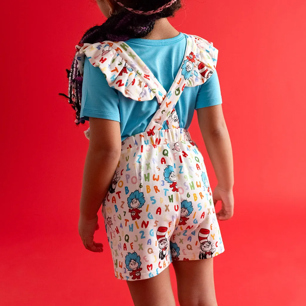 Dr. Seuss Good Fun French Terry Short Overalls