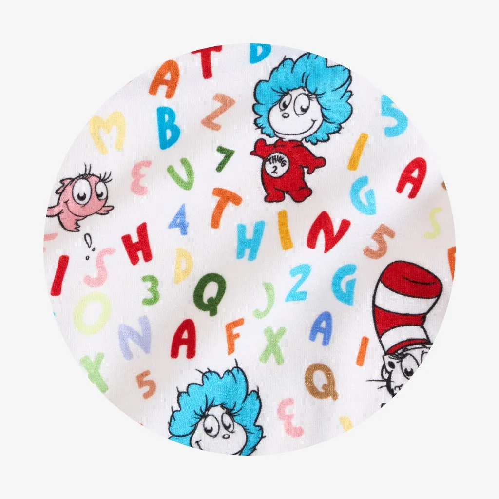 Dr. Seuss Good Fun French Terry Short Overalls