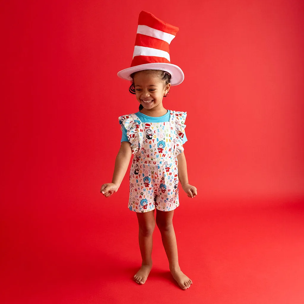 Dr. Seuss Good Fun French Terry Short Overalls