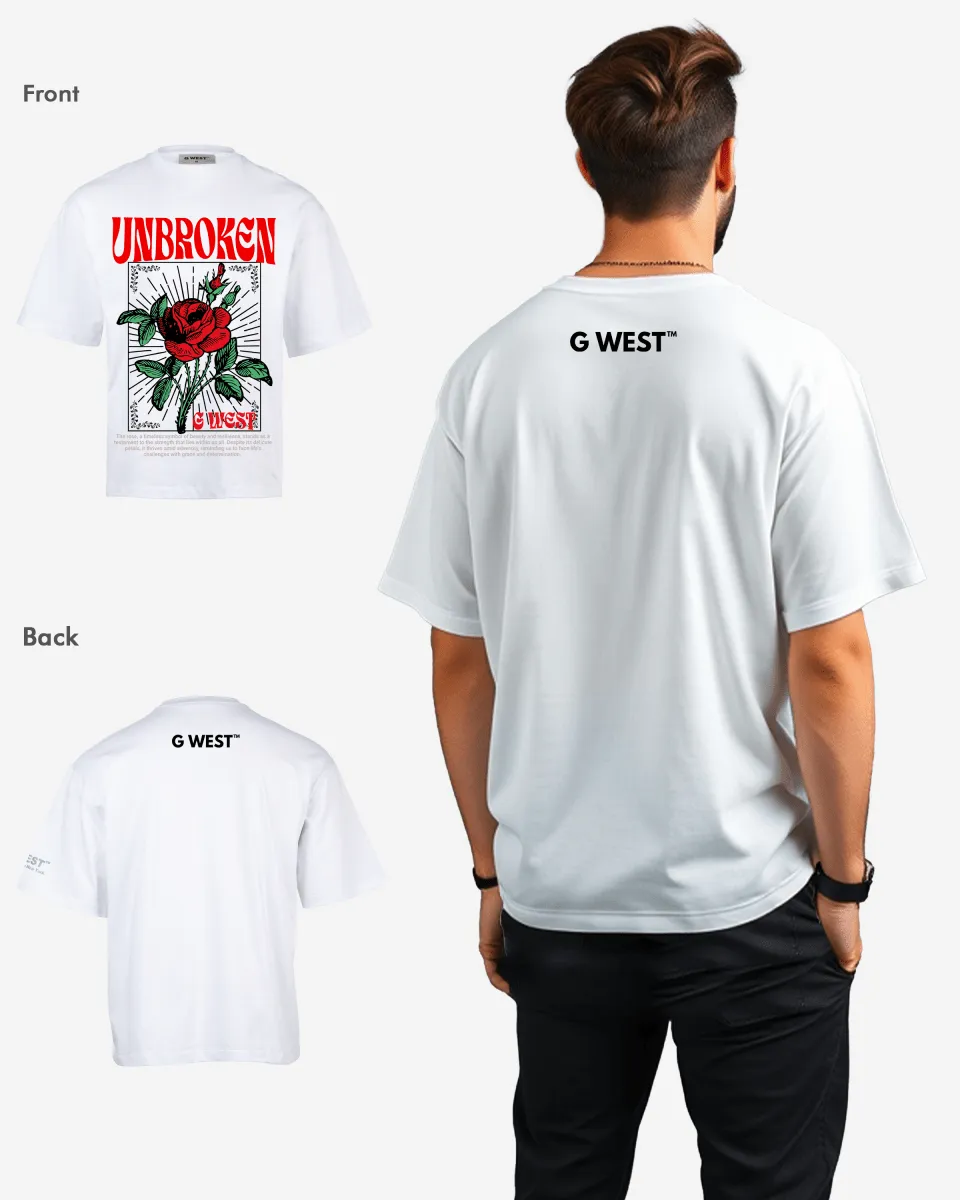 G-WEST UNBROKEN OVERSIZED TEE GWROJMT106