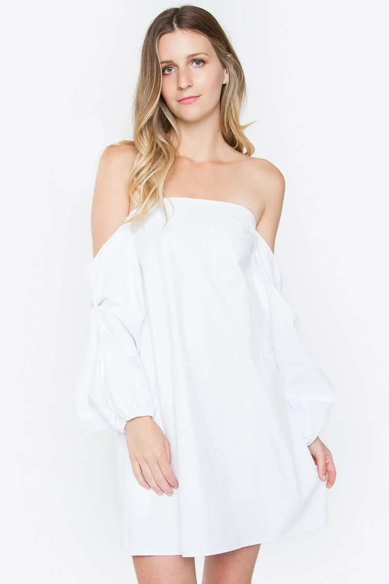 Majorelle White Off The Shoulder Dress