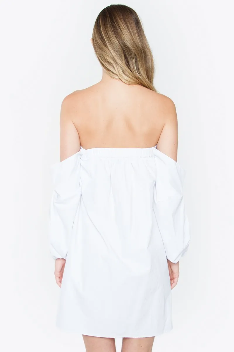 Majorelle White Off The Shoulder Dress