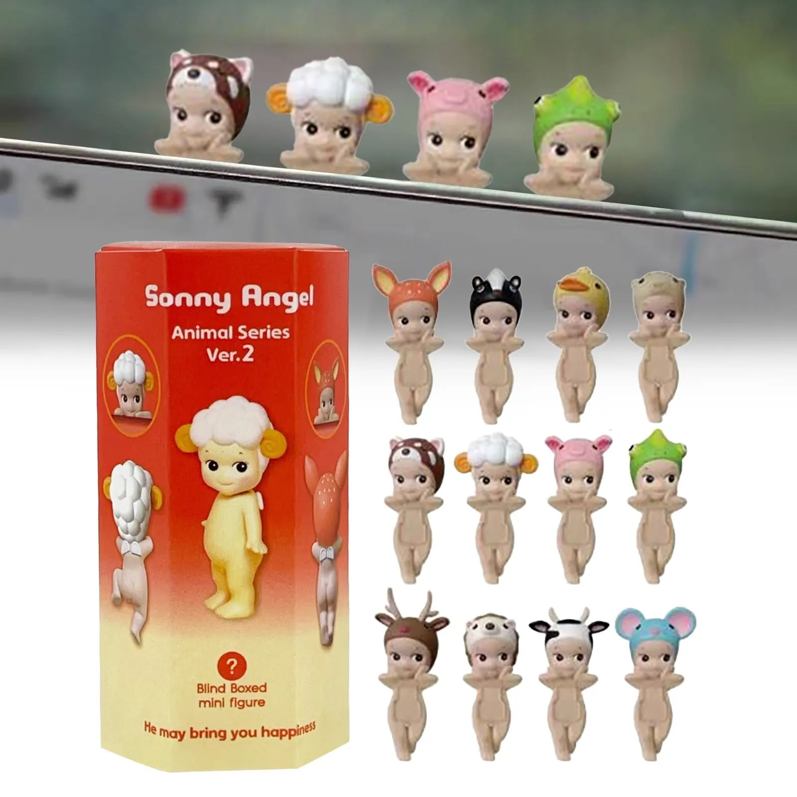 relaxed Sonny Angel HIPPERS Cat Life Series - 18 Pcs Blind Box - Mini Figure Blind Box Clearance! Animal Series Ver.2