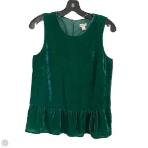 Top Sleeveless By J. Crew In Green, Size: Xs