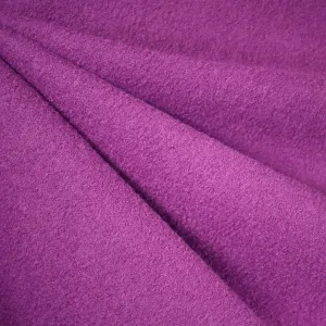 Vibrant Boiled Wool Coating Magenta