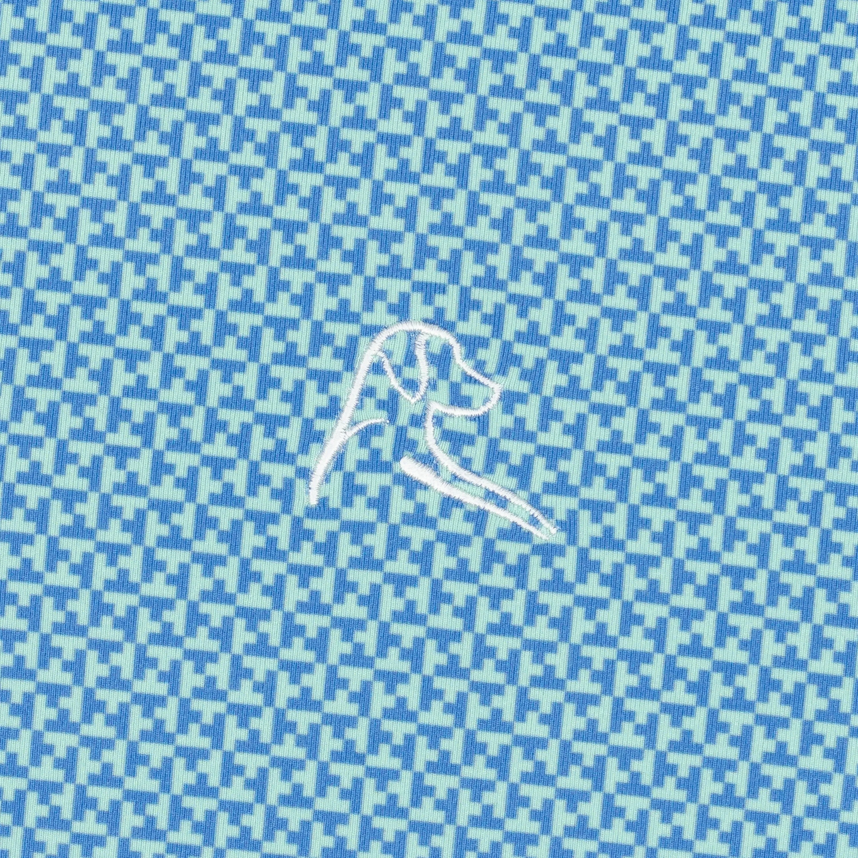 Weave Performance Q-Zip | The Weave - Mint Green/Caicos Blue