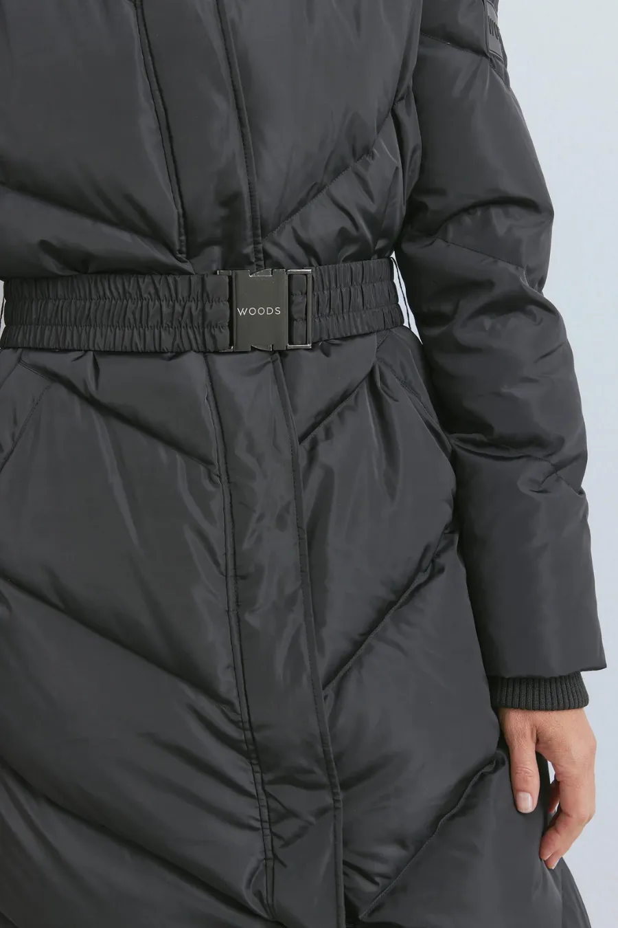 Woods Long Puffer Black