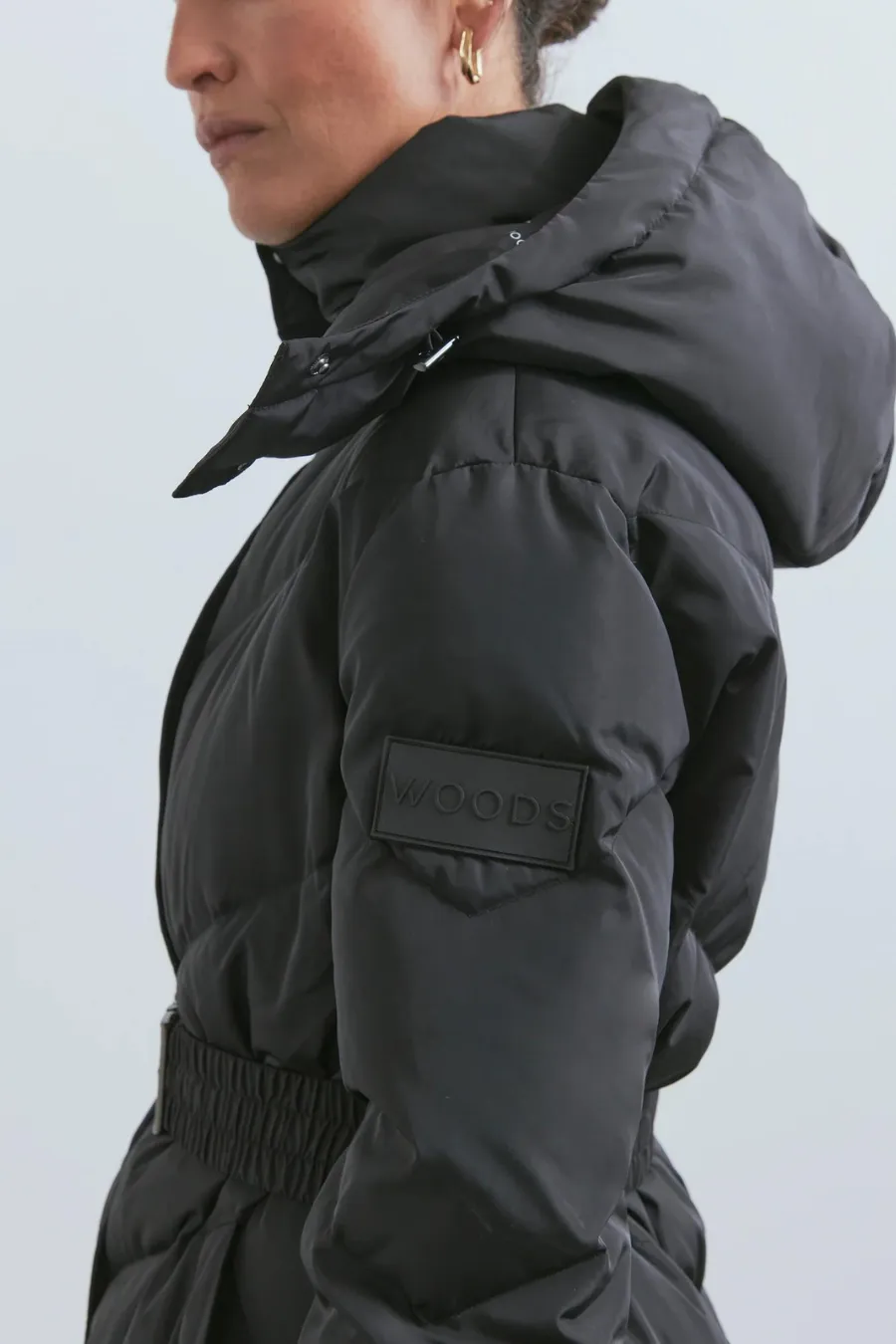 Woods Long Puffer Black